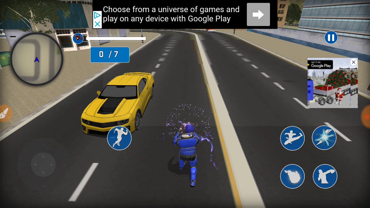 Super light speed robot Android game play