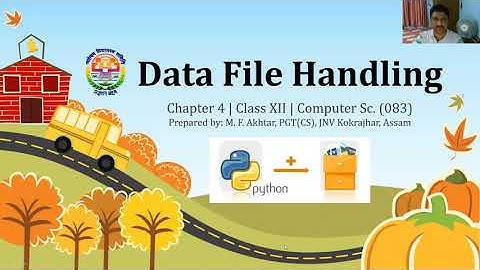 Data File Handling | Chapter 04 (Part 01) | Unit 01 | Class XII | Computer Science (083) | English