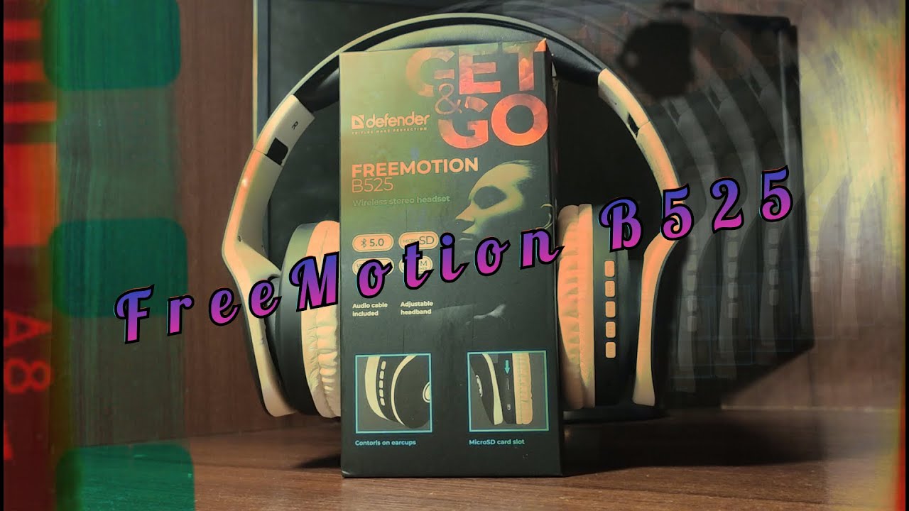 Дешевые, полноразмерные беспроводные наушники Defender FreeMotion B525 ...