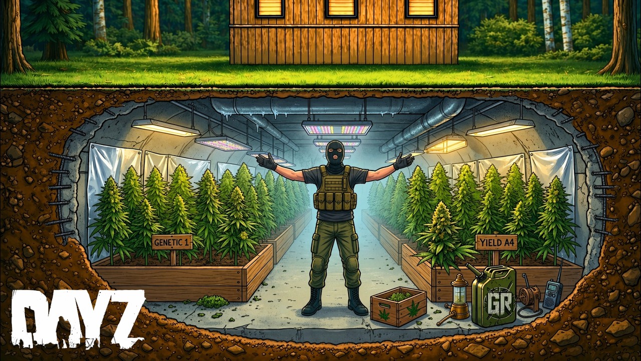 I Lived in a SECRET Drug FARM in DayZ...