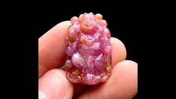 Mặt Phật Di Lặc - Đá Ruby Tự Nhiên #MRB-221029-05