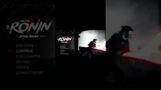 Turning into a Star Wars Ronin menu screen 🎥 #starwars #trend #cinema