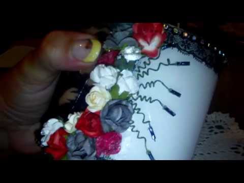 Wedding gifts: Decorated Candle, Box + Card
