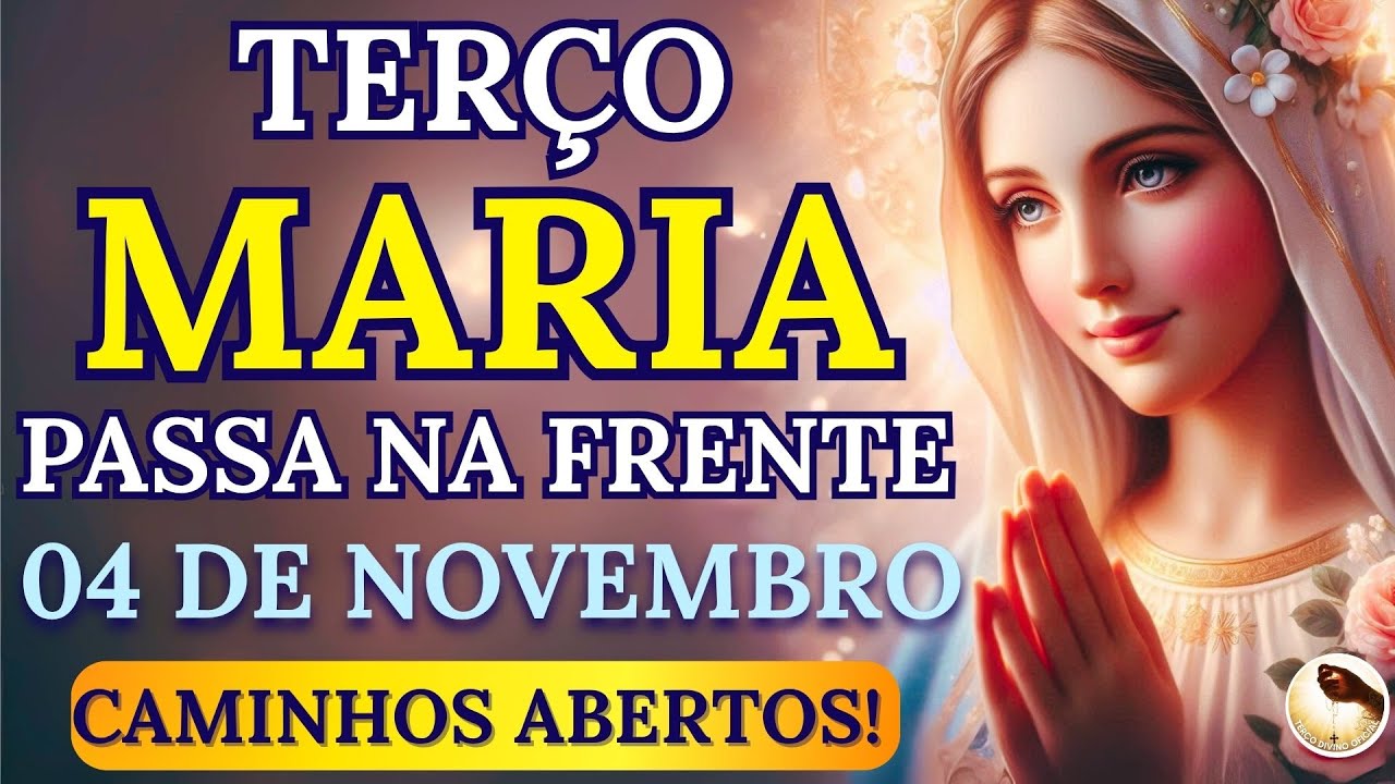 📿Terço Maria Passa na Frente🙏Quando Tudo Trava, Ela Vai na Frente e Resolve
