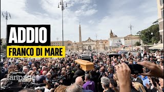 Funerali Franco Di Mare: l'ultimo saluto di amici e colleghi, da Eleonora Daniele a Beppe Fiorello