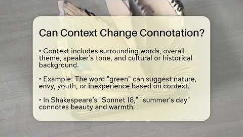 Can Context Change Connotation? - The Prose Path