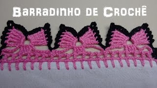 Barradinho de Crochê Fácil de Fazer – Borboletas