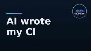 I let an AI agent write my GitHub Actions pipeline — here's what happened