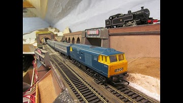 Buckland Junction Loft Model Railway 156. Alan is back running trains in the loft after his trip awa