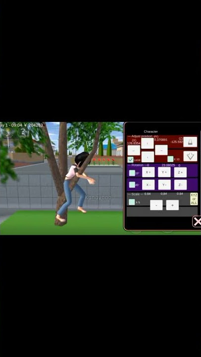 tutorial pose manjat pohon | sakura school simulator #shorts