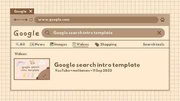 google search intro template | no text