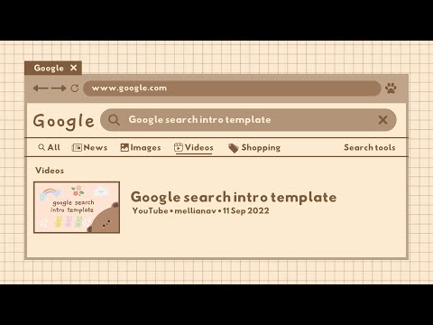 google search intro template | no text