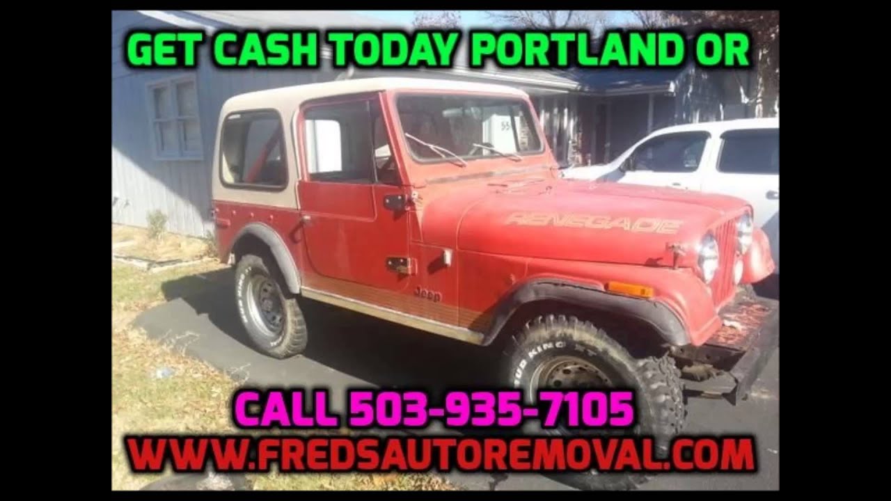 Cash for junk cars portland oregon sell my junk car fredsautoremoval portland or
