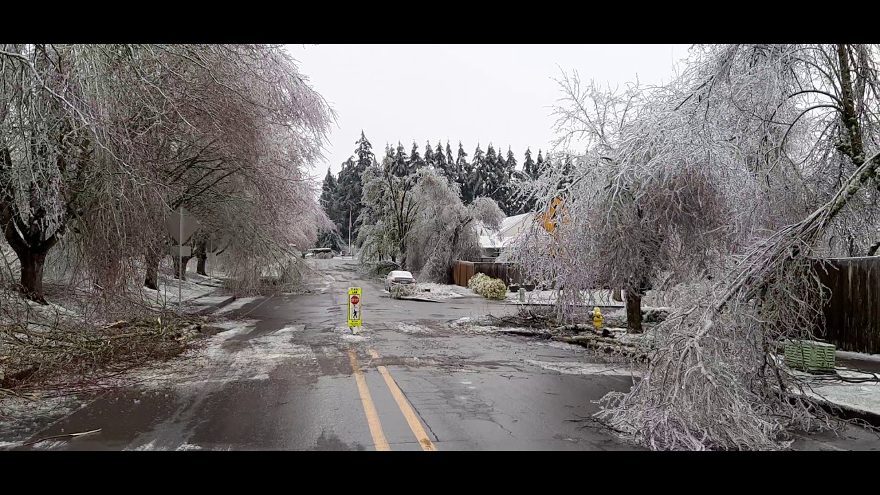 ice storm wilsonville oregon 2021 YouTube