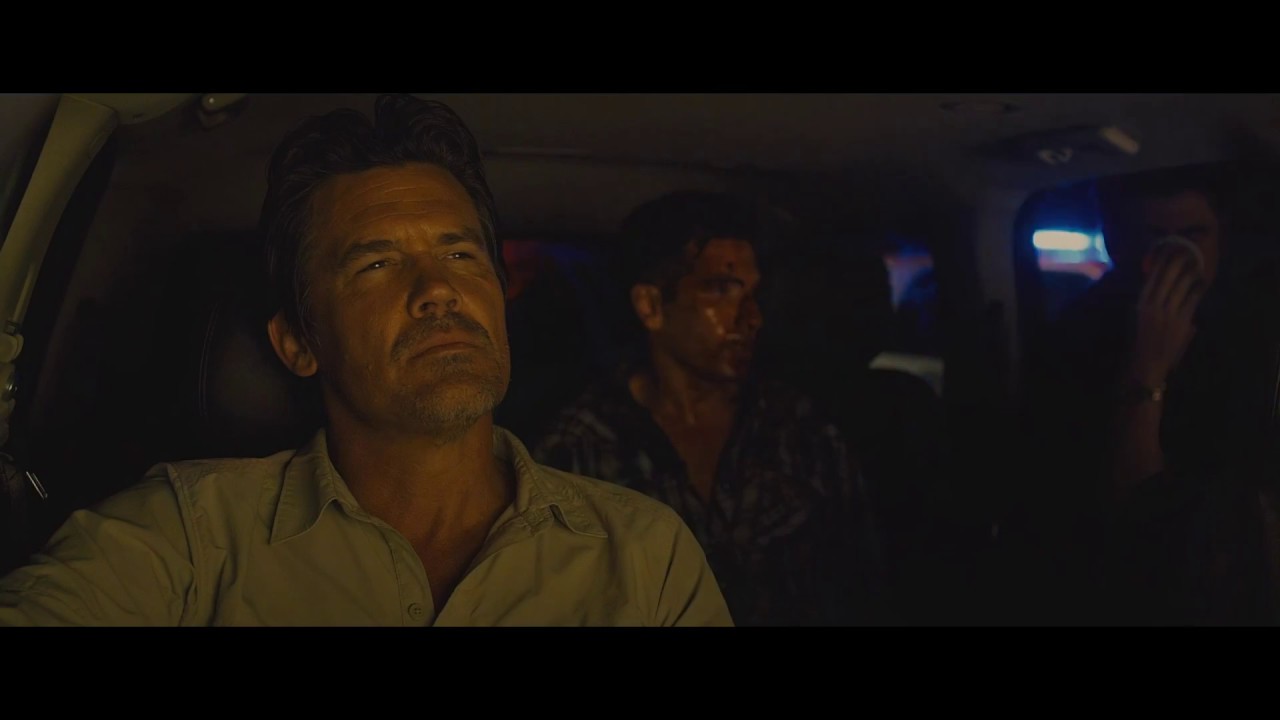 Sicario (2015) Matt Graver and Benicio police car scene [HD 1080p