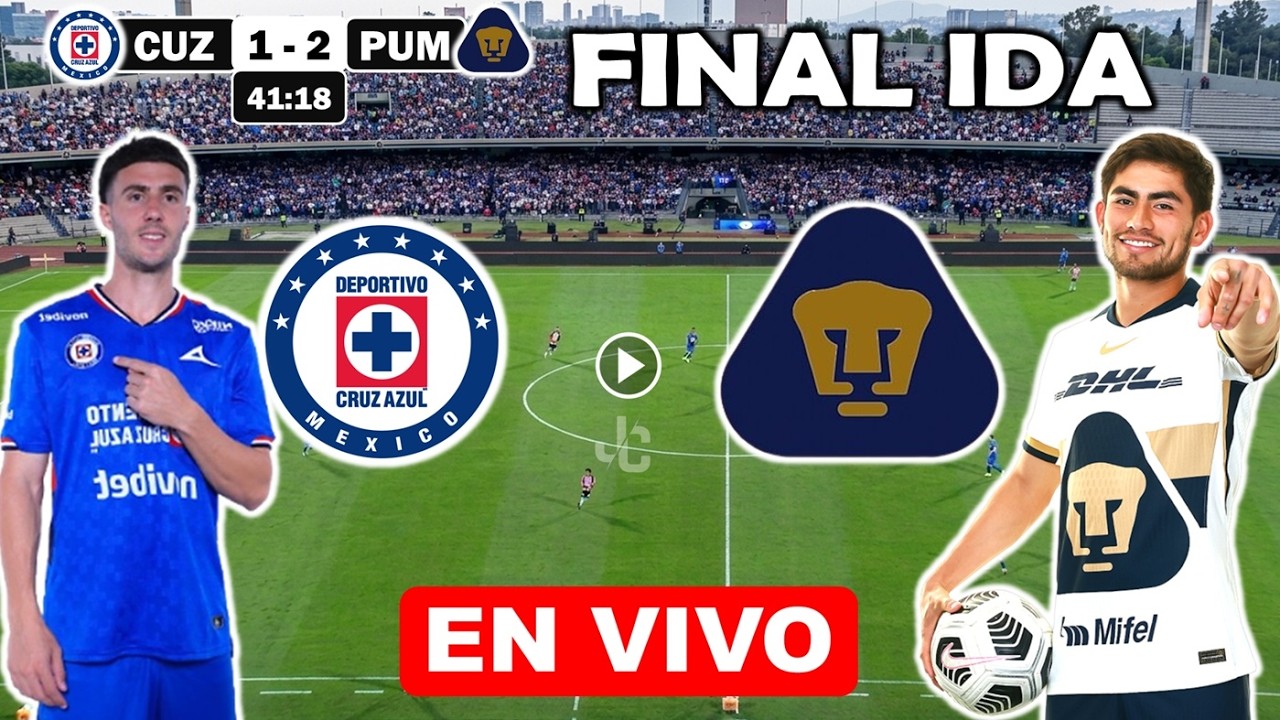 🔴 CRUZ AZUL vs PUMAS EN VIVO | Donde Ver Analisis Horarios y Pronostico ...
