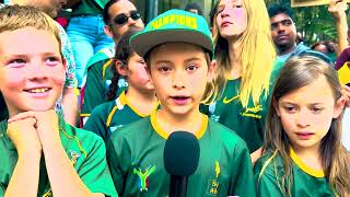 Kids From Durban World Rugby | Durban Welcomes Springboks The World Champions