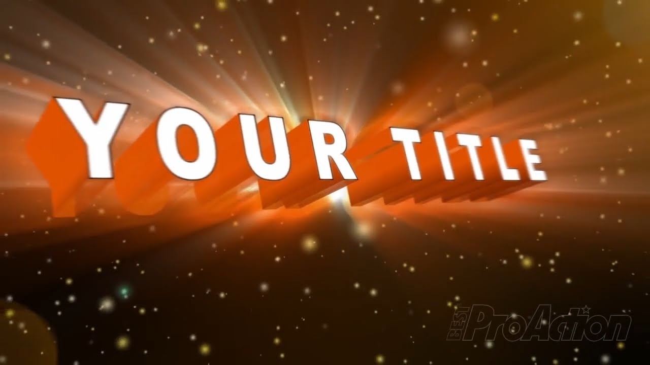 How to use 3D Title Template 1 project in Adobe After Effects - YouTube