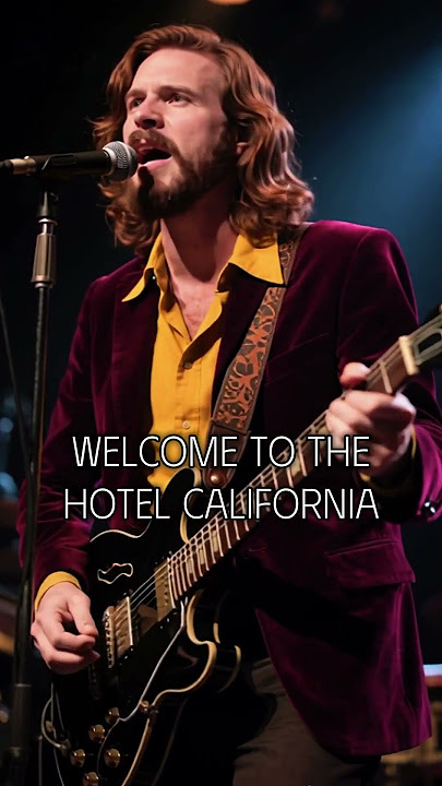 Hotel California – Rock Vibes, Deep Voice, Full Emotion #lyricsvideo #ai_music_anael #shorts
