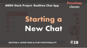 #38 Een nieuwe chat starten | Realtime chat-app | MERN Stack-project