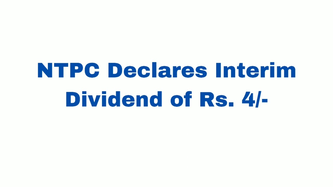 NTPC Dividend