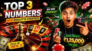 Top 3 Numbers Strategy 😳 | Roulette Big Win Trick