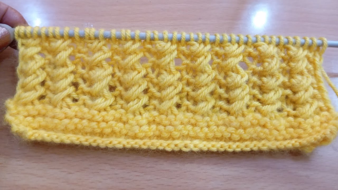 One Easy Row Knitting Design - Perfect for Beginners! - YouTube