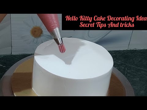 Hello Kitty Cake Design// New Tricks Cake Decorating Idea //