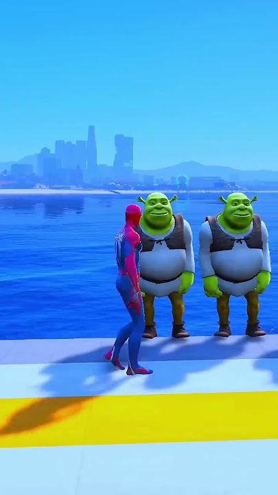 GTA 5 Epic Parkour Race: Spiderman vs Minions - Physics & Funny Fails 44