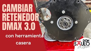 Como cambiar el retenedor trasero del ciguenal DMax 3 0 motor isuzu 4jh1