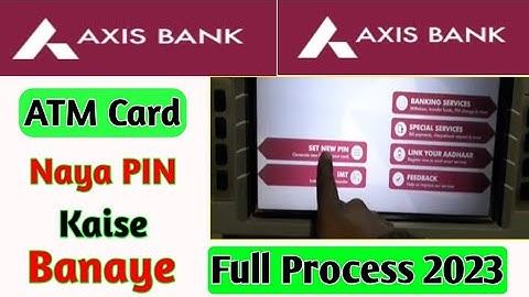 How to Activate Axis Bank ATM Card PIN!!!