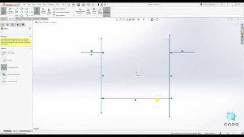 SolidWorks Tutorial for Beginners #32 - How to Trim and Extend SolidWorks Sketch
