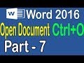 How to Open MS Word Document in  Urdu Hindi Part 7