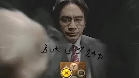 STANDING HERE, I REALIZE but it's REGGIE vs IWATA but is 144p