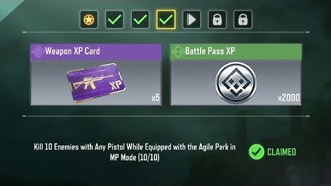 Call of Duty Mobile Kill 10 Enemies with Any Pistol while Equipped with Agile Perk Task Complete