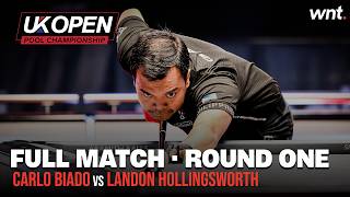 Carlo Biado vs Landon Hollingsworth | Round One | 2025 UK Open Pool Championship