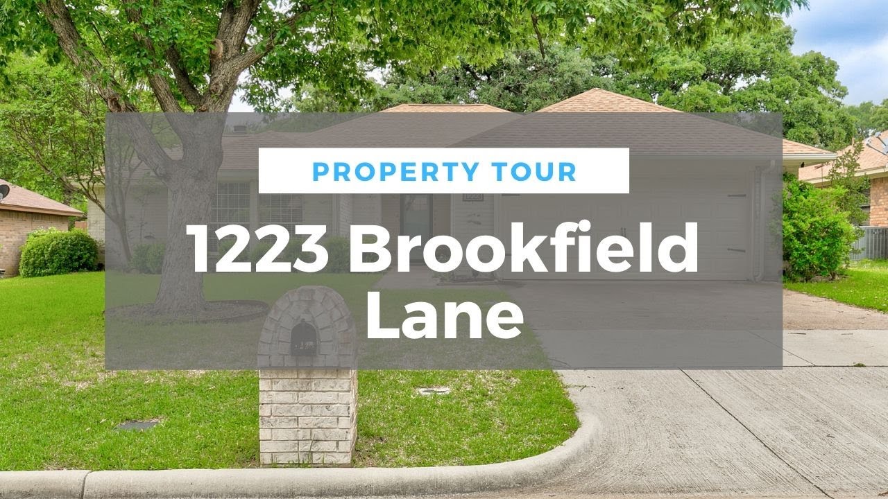 FOR SALE 1223 Brookfield Lane, Mansfield TX 76063 YouTube