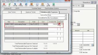 Peachtree Tutorial Invoicing for Job Purchases Sage Training Lesson 11.5