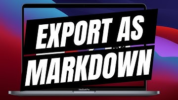 How To Export Apple Notes as Markdown - Full Guide