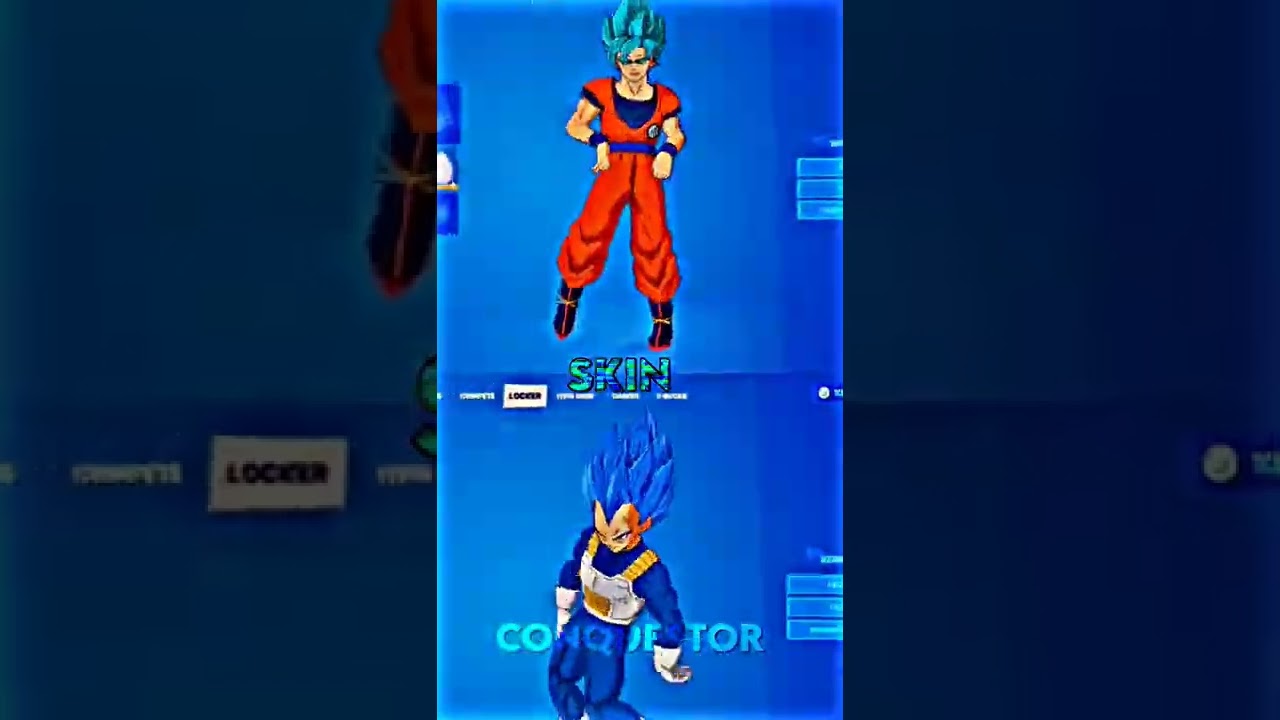 Fortnite Goku Vs Fortnite Vegeta 💀