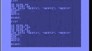 C64 Basic Course - Part 10 - Arrays DATA and READ