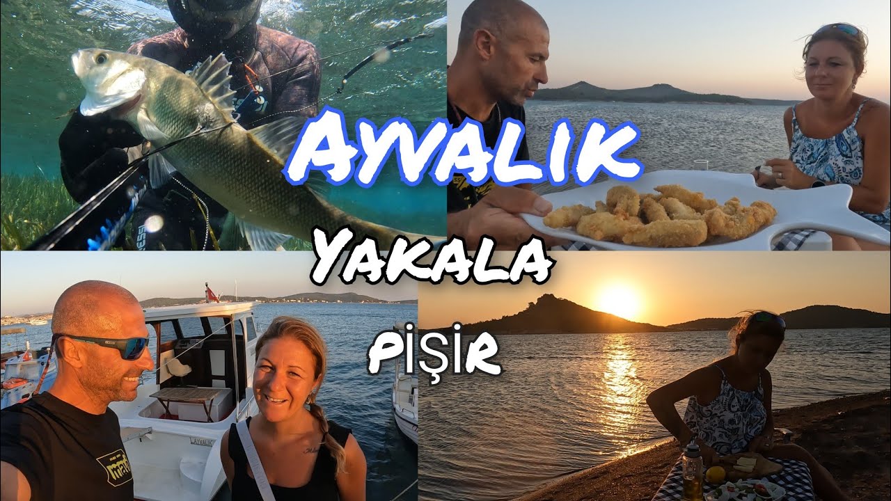 Ayvalık Balık avı 🐟Yakala pişir Çıtır balık🔥 Cunda Adası 🏝 Paşalimanı