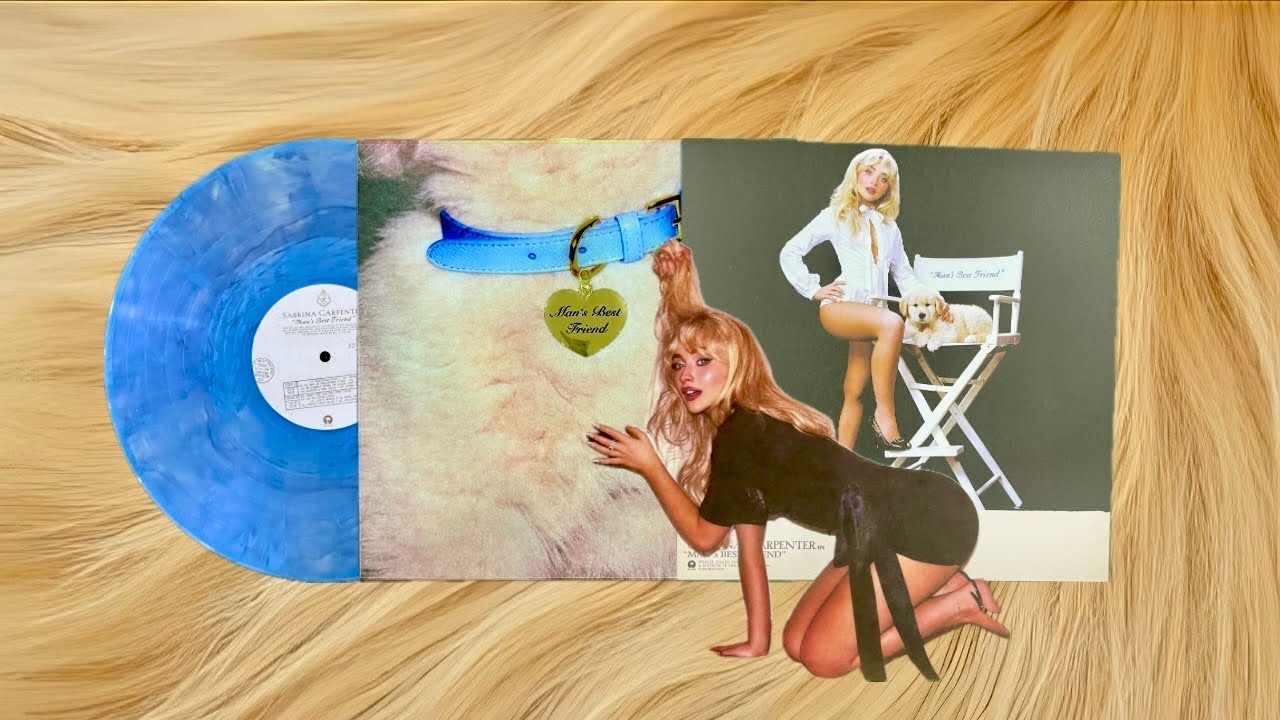 新品 サブリナ カーペンター Man's Best Friend レコード 水色 Sabrina Carpenter - Man's Best Friend Luxe Edition Iridescent blue