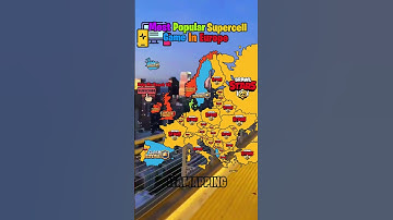Most Popular Supercell Game In Europe | #shorts #fyp #mapping #supercell #europe #geography