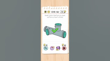 Brain Test Level 108 Solution & Walkthrough | Tricky Puzzles (Android & iOS Shorts)