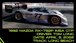 Mazda RX 792P In-Car Long Beach Vintage IMSA GTP Race