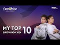 Eurovision 2024: My Top 10 (Before the Show)