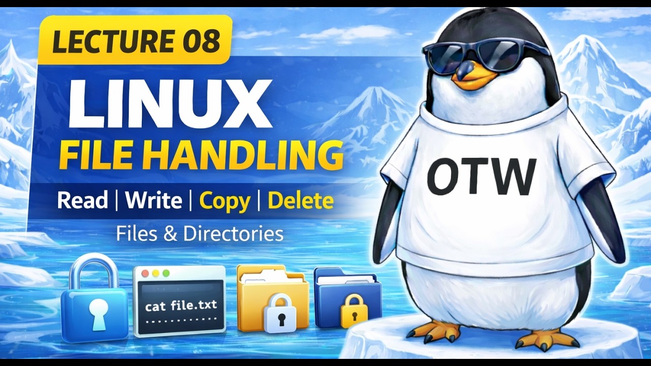Linux File Handling Explained🔥 | Read, Write, Copy & Delete Files | Lecture 8