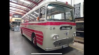 Driving a AEC coach at the South Yorkshire Transport museum
