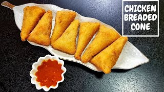 Chicken Bread Cones Recipe By Desi Pardesi (Ramzan Special)